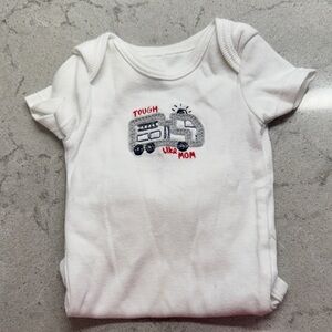 Fire truck Onesie - NB - Tough Like Mom